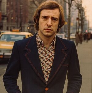 Scandia Mens 40R Navy Blue Blazer Red Stitching Metal Buttons 1970's Coat